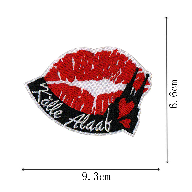 Wholesale Red cartoon carnival embroidered patch